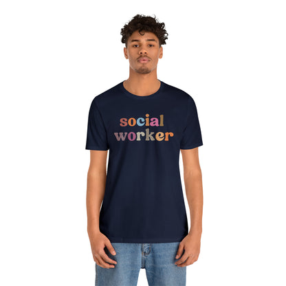 Retro Social Worker Shirt, Social Worker T-shirt for Women, School Social Worker Shirt, Social Worker Gift, T459