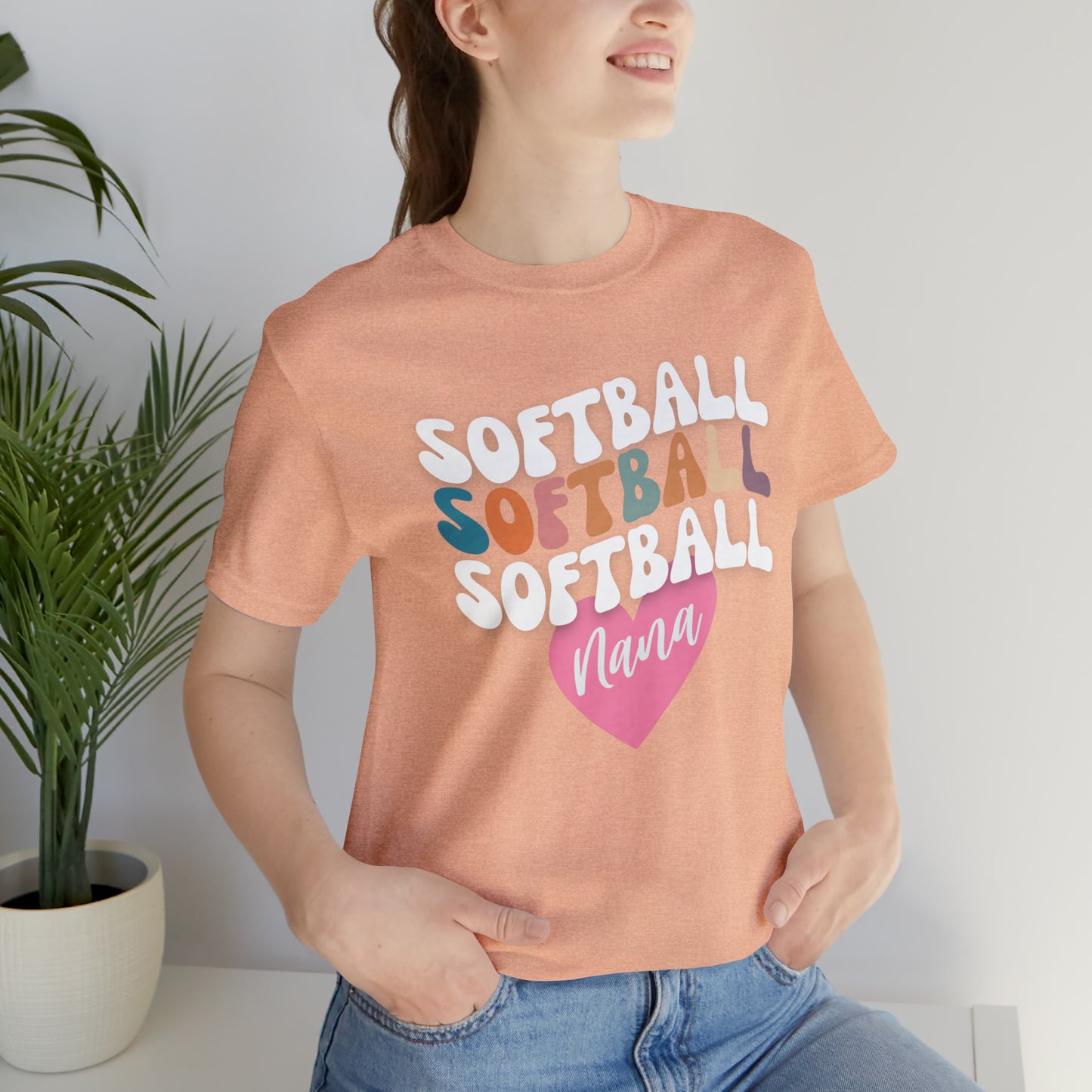 Softball Nana Shirt, Cute Softball Shirt for Grandma, Retro Softball Nana Shirt, Shirt for Nana, T330