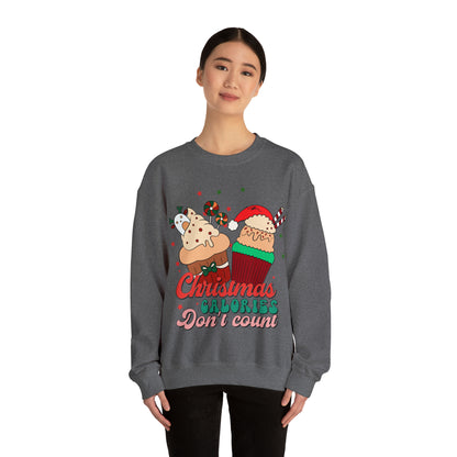 Christmas Calories Don't Count Sweatshirt, Funny Christmas Sweatshirt, Christmas Gift, Xmas calories Sweatshirt, Christmas calories, S871