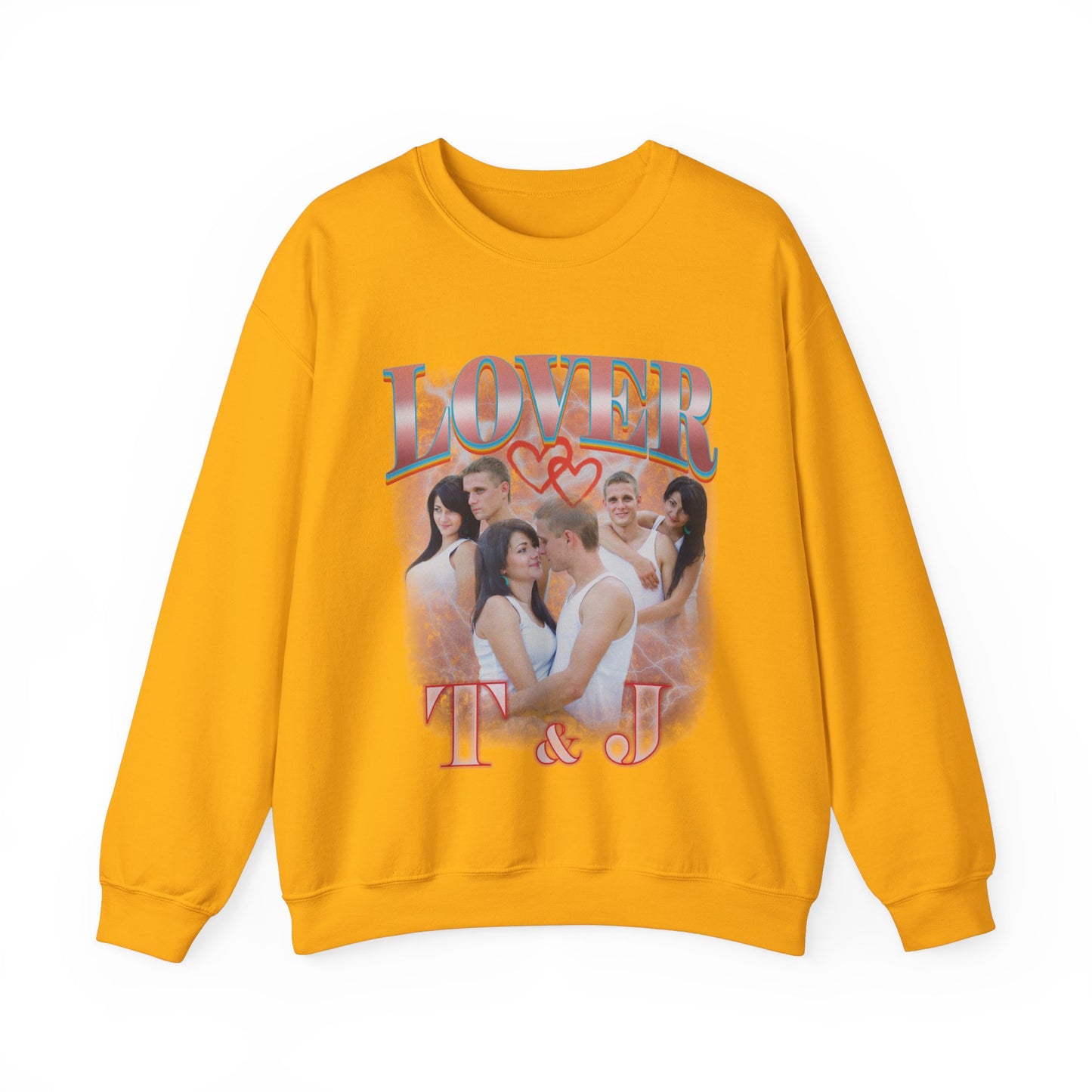 Custom Bootleg Tee for couple, Custom Sweatshirt for couple, Custom bootleg photo Sweatshirt for lover, couple Sweatshirt for lover, SW1360