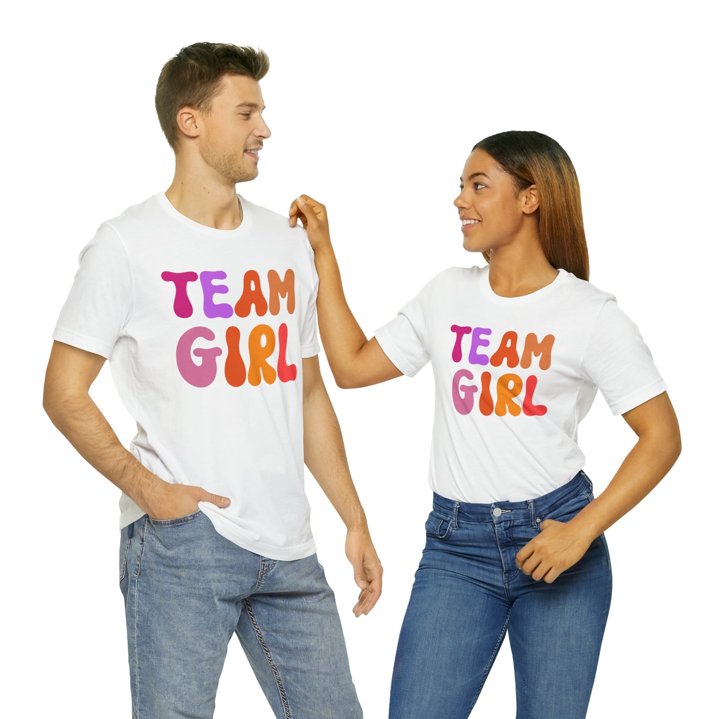 Team Girl Shirt for Gender Reveal, Cute Baby Announcement Shirt for Gender Reveal, Gender Announcement Gift for Her, T446