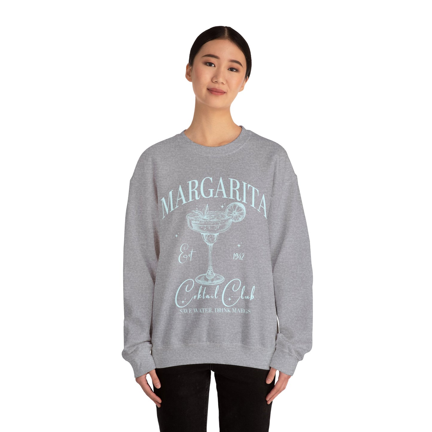 Custom Margarita Cocktail Club EST 1942 Retro Color Sweatshirt, Margarita Cocktail Lover Sweatshirt, Cocktail Lover Sweatshirt, S1561