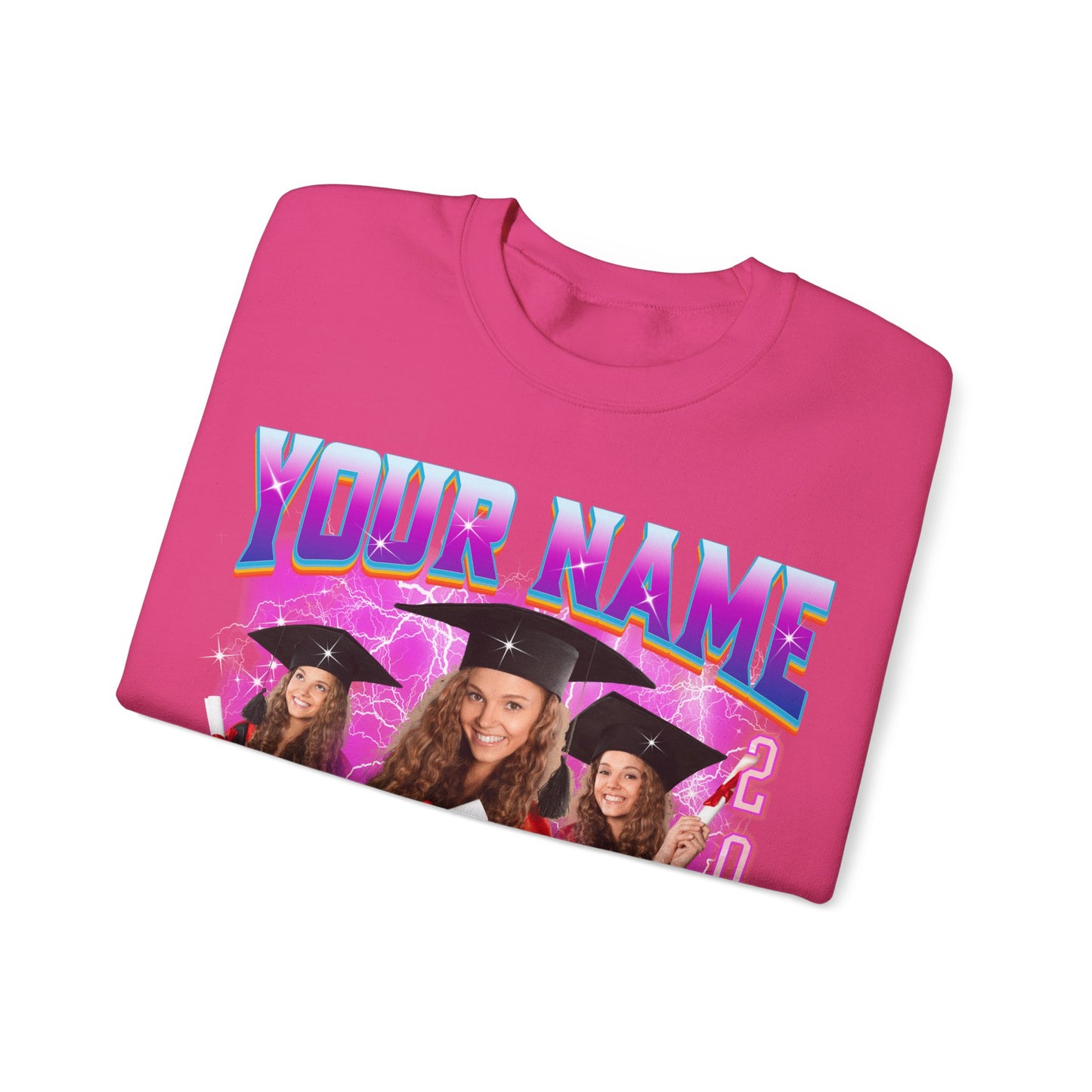 Graduation Party Sweatshirt, Custom Bootleg Rap Tee For Graduation, Custom Graduation Sweatshirt, Custom Photo Graduate Sweatshirt, S1634