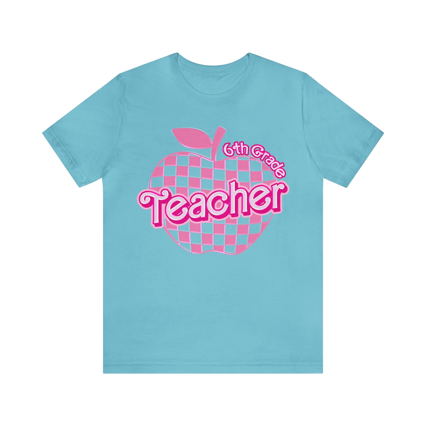 6th grade teacher shirt, Pink Teacher Shirts, Teacher Appreciation Checkered, Gifts for Teachers, Retro Teacher Shirt, Teacher Era, T802
