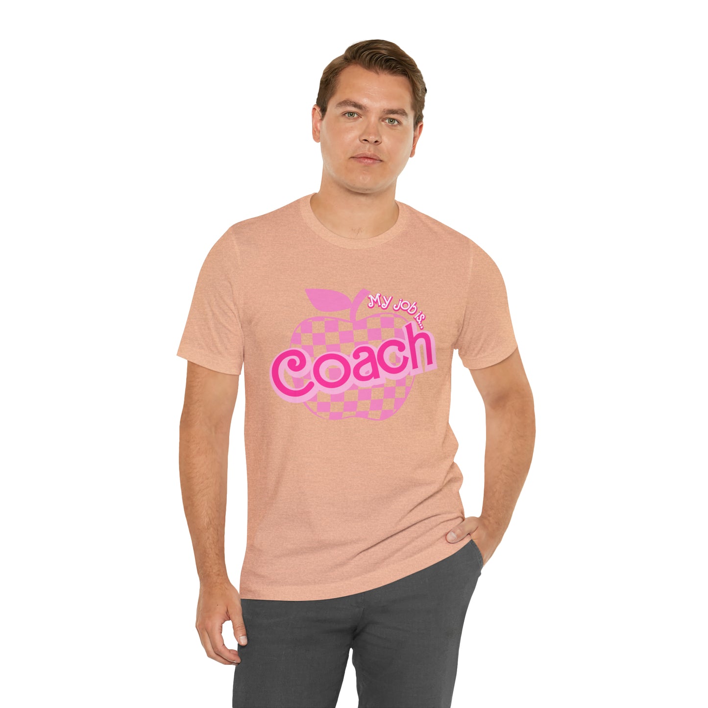 My Job Is Coach shirt, Pink Sport Coach Shirt, Colorful Coaching shirt, 90s Cheer Coach shirt, Back To School Shirt, Teacher Gift, T816