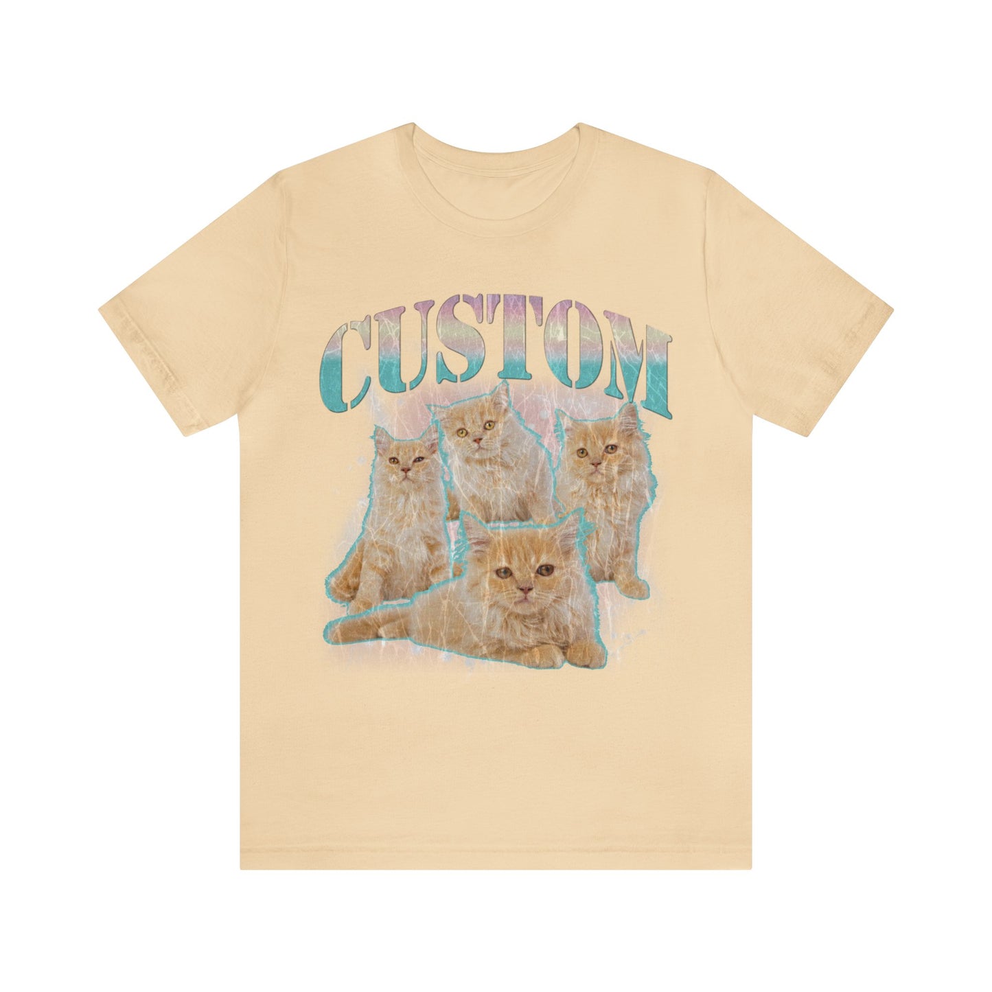 Retro Custom Cat Bootleg Tee, Custom Cat Shirt, Custom Cat Lover Gift, Custom dog portrait, Vintage Funny Cat Shirt, Bootleg Shirt, T1397