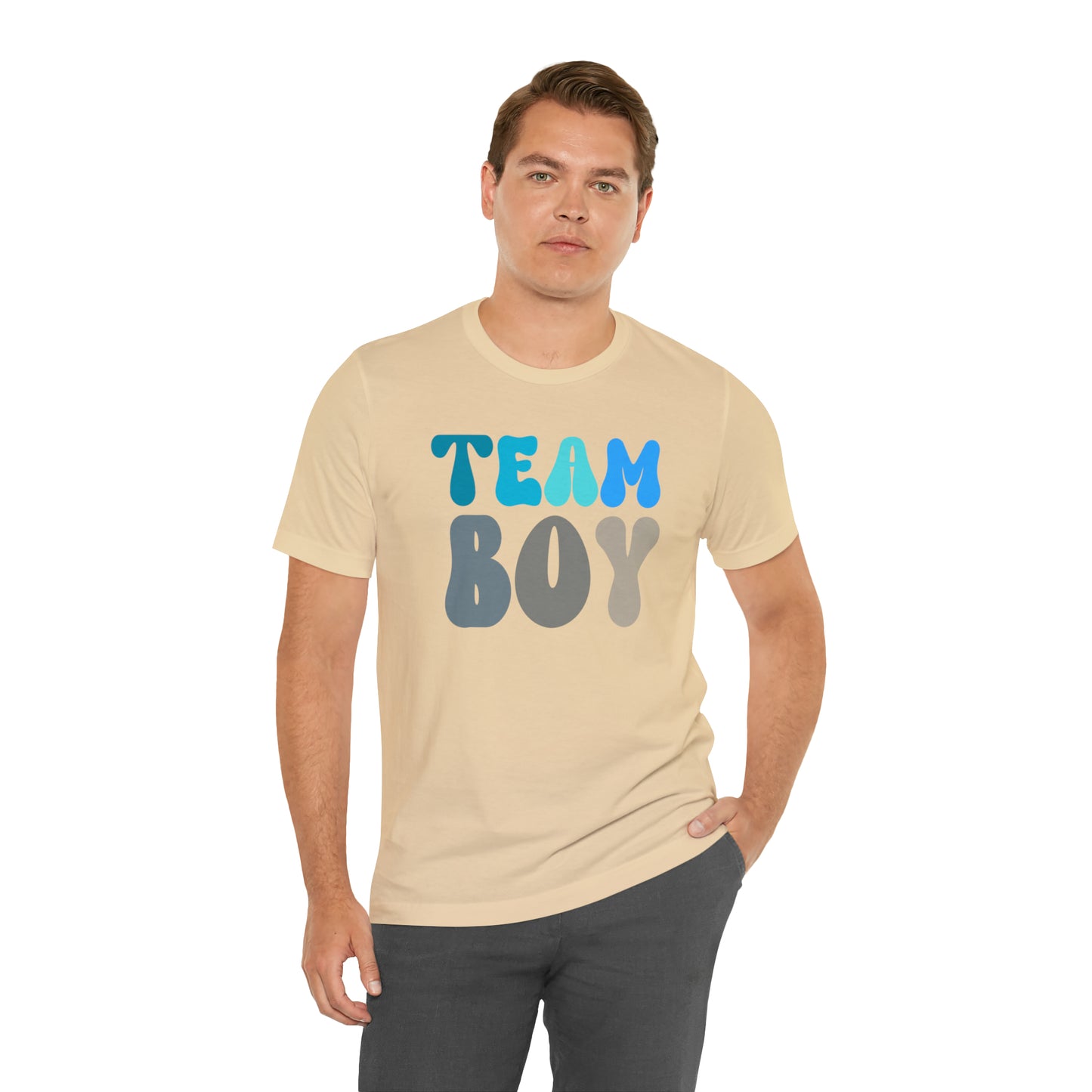 Cute Baby Announcement Shirt for Gender Reveal, Team Boy Shirt for Gender Reveal, Gender Announcement Gift for Her, T398