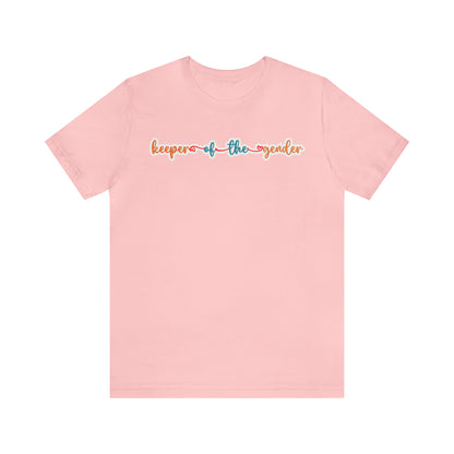 Keeper of the Gender Shirt, Gender Reveal Party Tee, Cute Baby Announcement Shirt for Gender Reveal, T358