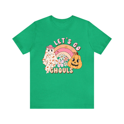 Lets Go Ghouls Shirt, Spooky Season Tee, Retro Halloween Cowgirl Shirt, Cowgirl Halloween Shirt, Vintage Ghost Shirt, T761