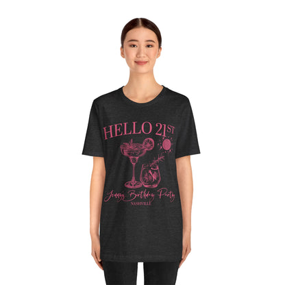 Hello 21st Shirt, 21st Birthday Gift, Est 2003 Shirt, Hello Twenty One Birthday Shirt, 21st birthday Party, Funny 21st Birthday Shirt, T1570