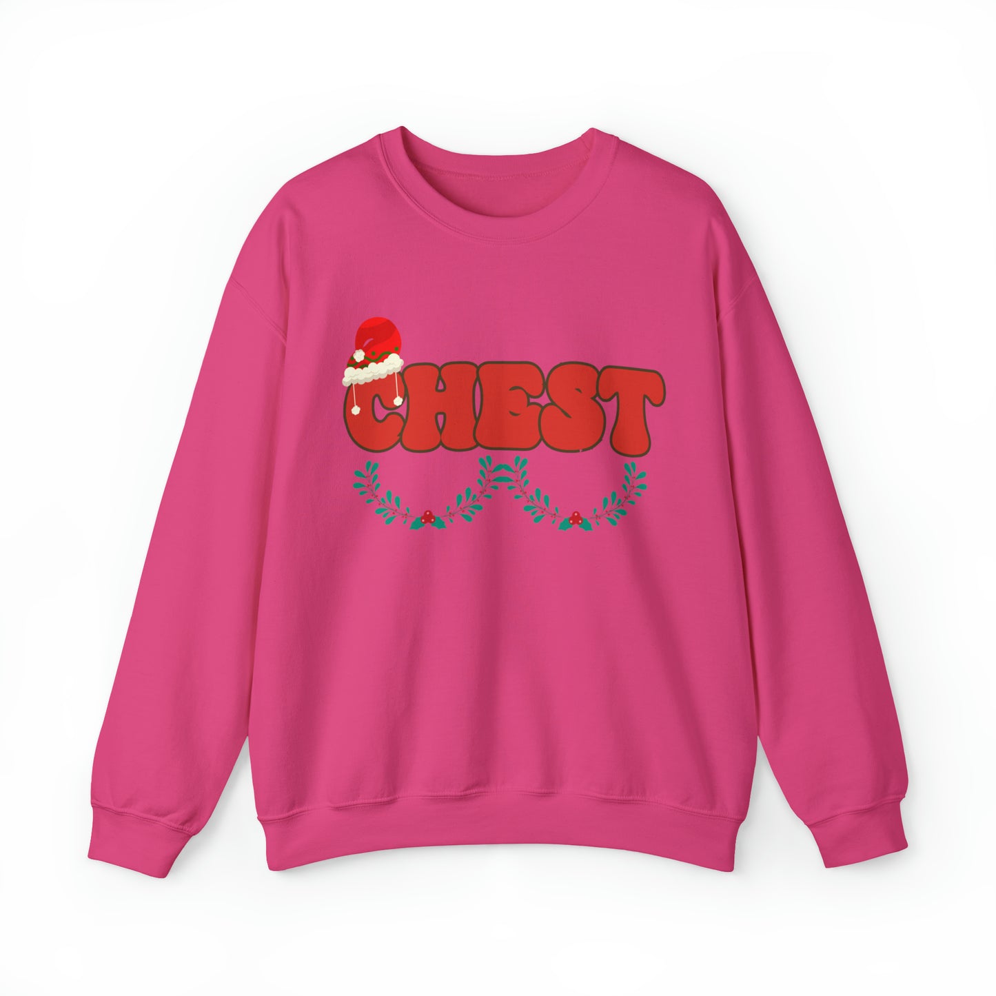 Couple Chest Nuts Crewneck Sweatshirt, Christmas Holiday Sweatshirt, Christmas Gift for Couples, Funny Matching Christmas Sweatshirt, SW950