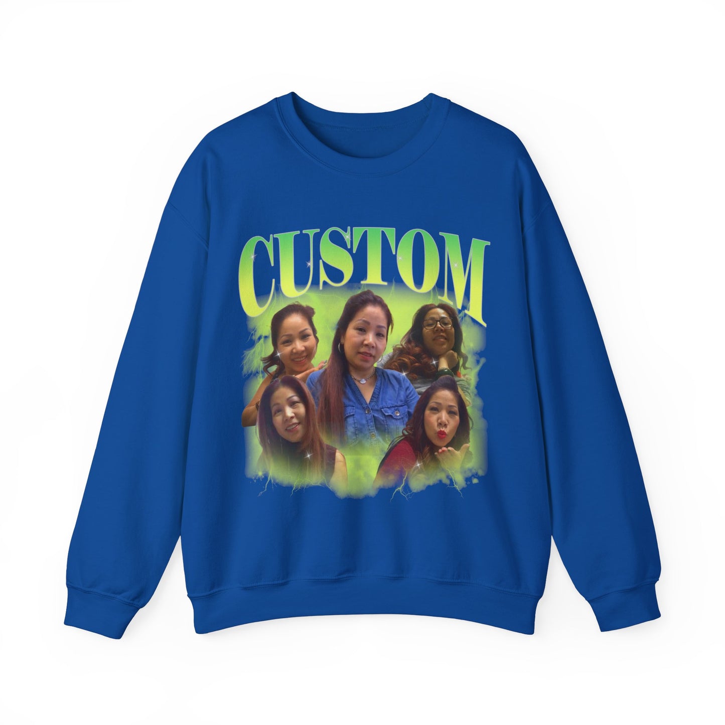 Custom Your Own Bootleg Tee, Retro Custom Bootleg Rap Tee, Custom Photo Sweatshirt, Insert Your Design Vintage Graphic 90s Sweatshirt, S1376