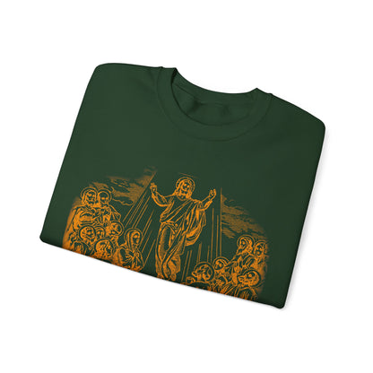 Vintage The Ascent of Jesus Into Heaven On The Fortieth Day After The Resurrection Sweatshirt, Christian gifts, Religious Sweatshirt, S1591