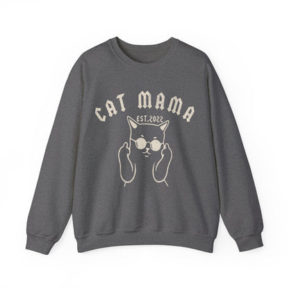 Custom Retro Cat Mom Sweatshirt, Personalized Retro Cat Mom Sweatshirt, Custom Cat Sweatshirt, Cat Lovers Sweatshirt, S1255