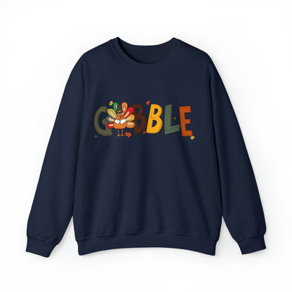 Gobble Sweatshirt, Gobble Turkey Sweatshirt, Thanksgiving Sweatshirt, Thanksgiving Dinner Sweatshirt, Family Thanksgiving Sweatshirt, S862