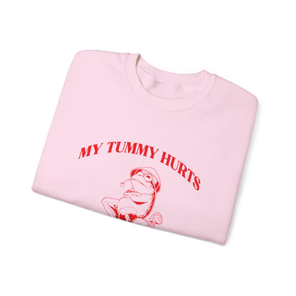 My Tummy Hurts But Im Really Being Brave About It Sweatshirt, Funny Bravery Sweatshirt, Chronic Illness Sweatshirt, Frog Sweatshirt,  T1583