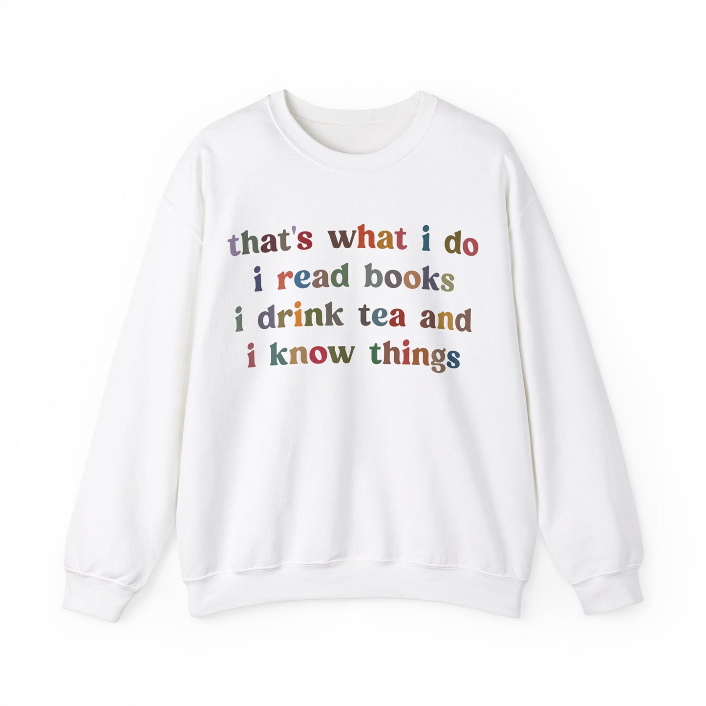 That's What I Do I Read Books Sweatshirt, Librarian Sweatshirt for Teacher, Book Lovers Club Sweatshirt, Book Nerd Sweatshirt, S1239