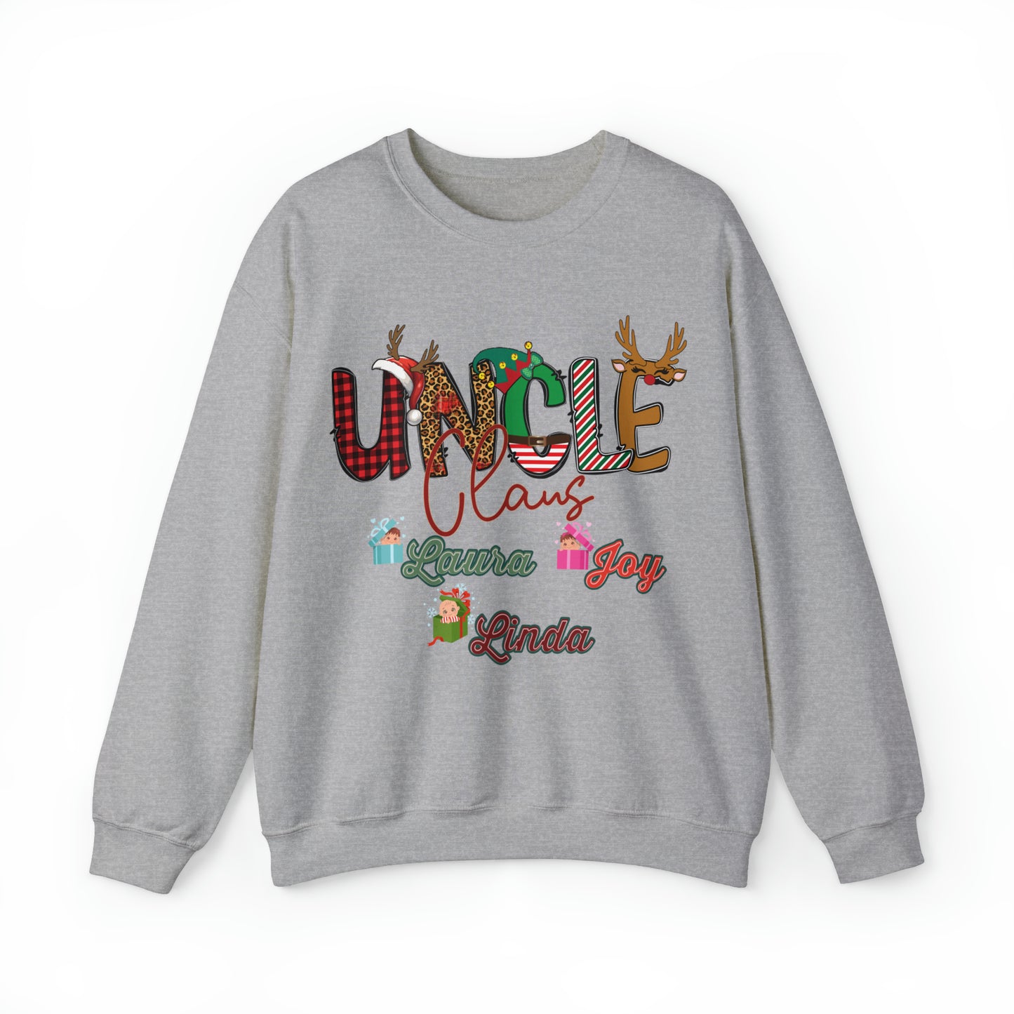 Custom Uncle Claus Sweatshirt, Christmas Uncle Sweatshirt, Christmas Uncle Sweater, Custom Uncle With Name Sweatshirt, Gifts For Uncle, S937