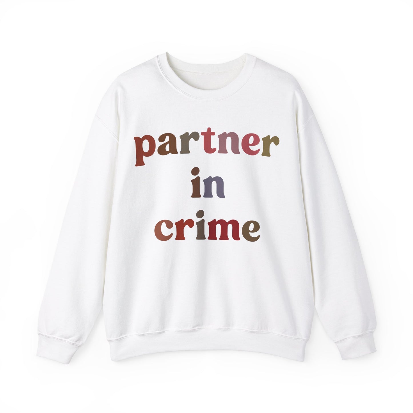 Partner In Crime Sweatshirt, Funny Best Friend Sweatshirt, Matching Besties Sweatshirt, Gift for Best Friend, BFF Sweatshirt, S1286