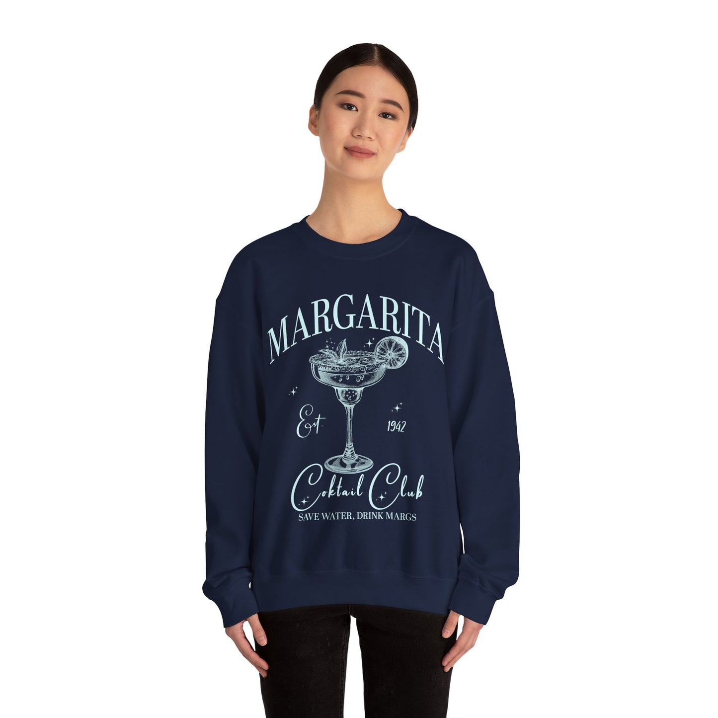 Custom Margarita Cocktail Club EST 1942 Retro Color Sweatshirt, Margarita Cocktail Lover Sweatshirt, Cocktail Lover Sweatshirt, S1561