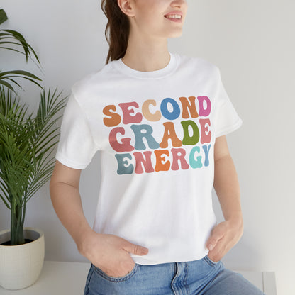 Cute Teacher Shirt, Second Grade Energy Shirt, Shirt for Second Grade, Teacher Appreciation Shirt, Best Teacher Shirt, T492