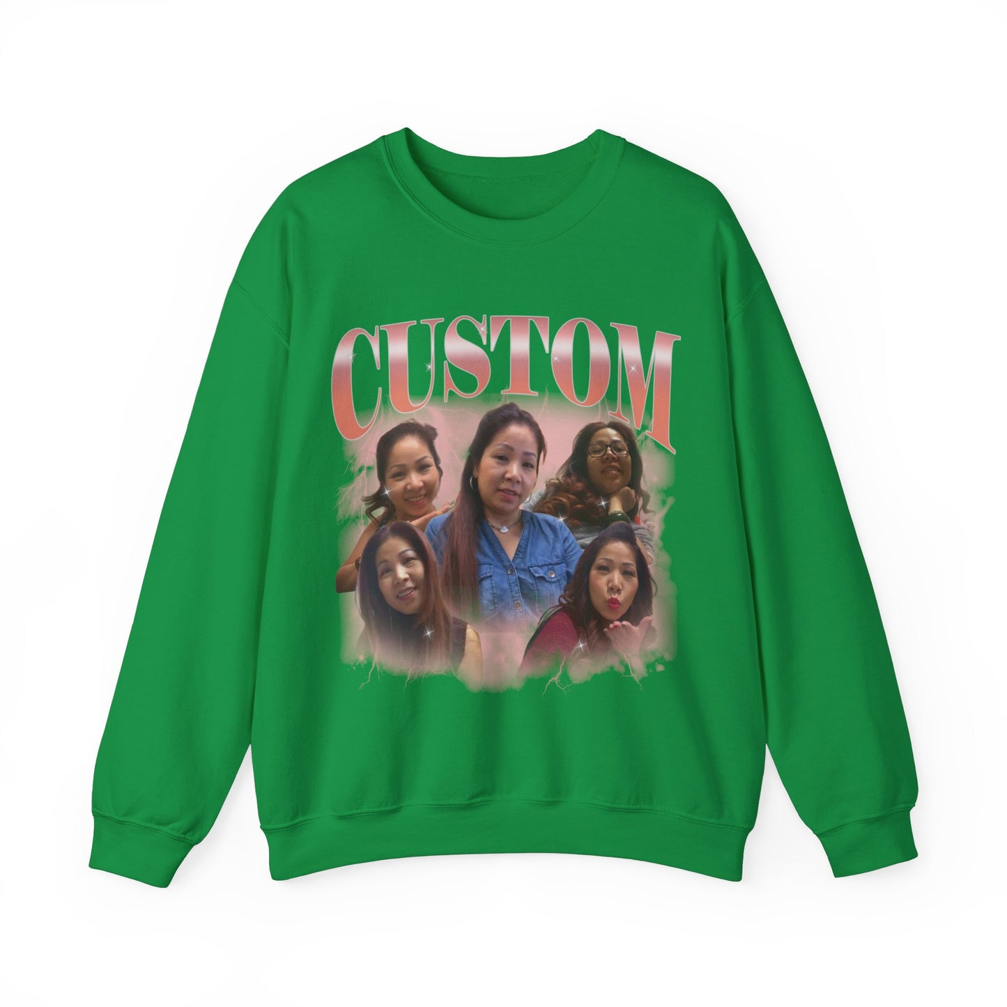 Custom Your Own Bootleg Tee, Retro Custom Bootleg Rap Tee, Custom Photo Sweatshirt, Insert Your Design Vintage Graphic 90s Sweatshirt, S1389