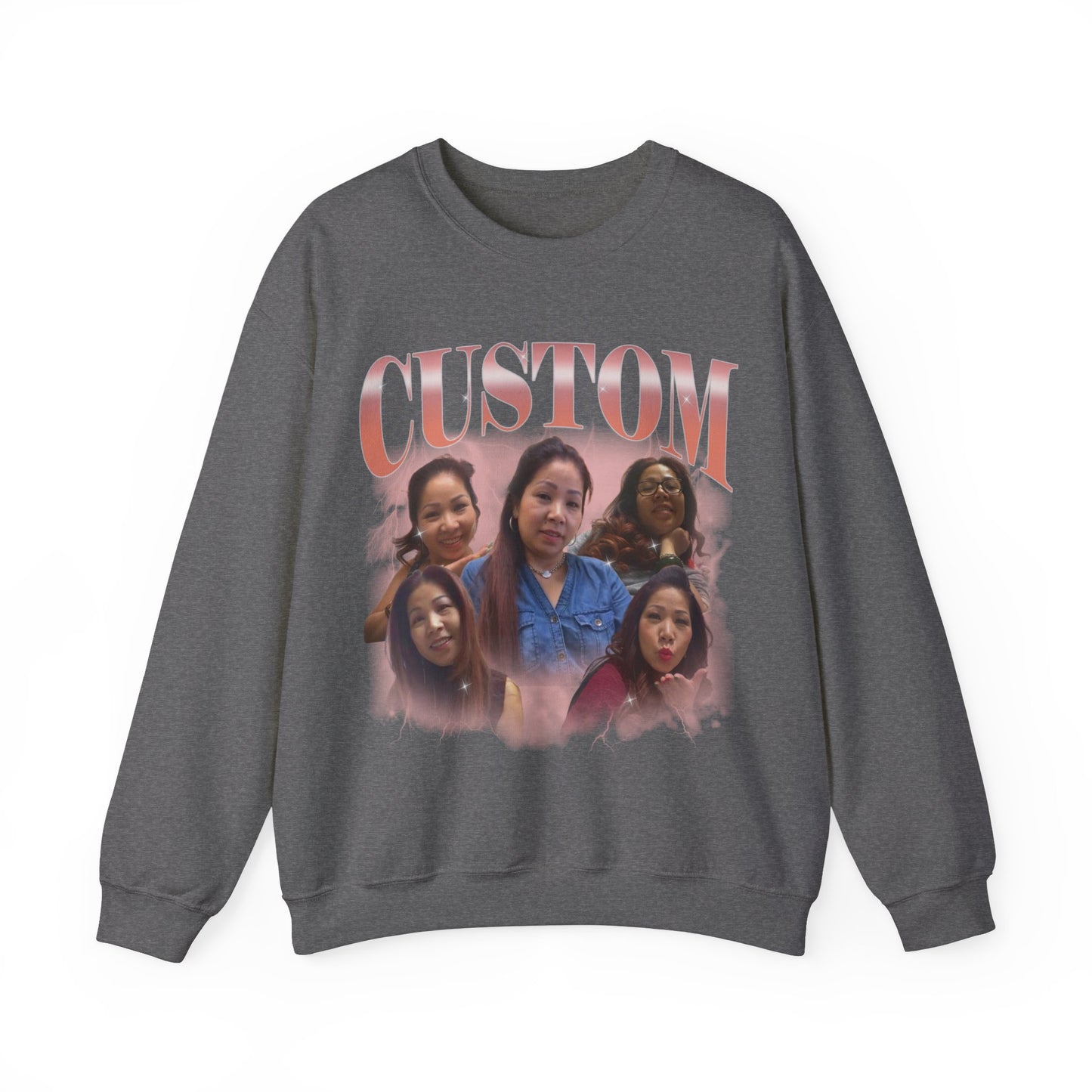 Custom Your Own Bootleg Tee, Retro Custom Bootleg Rap Tee, Custom Photo Sweatshirt, Insert Your Design Vintage Graphic 90s Sweatshirt, S1389