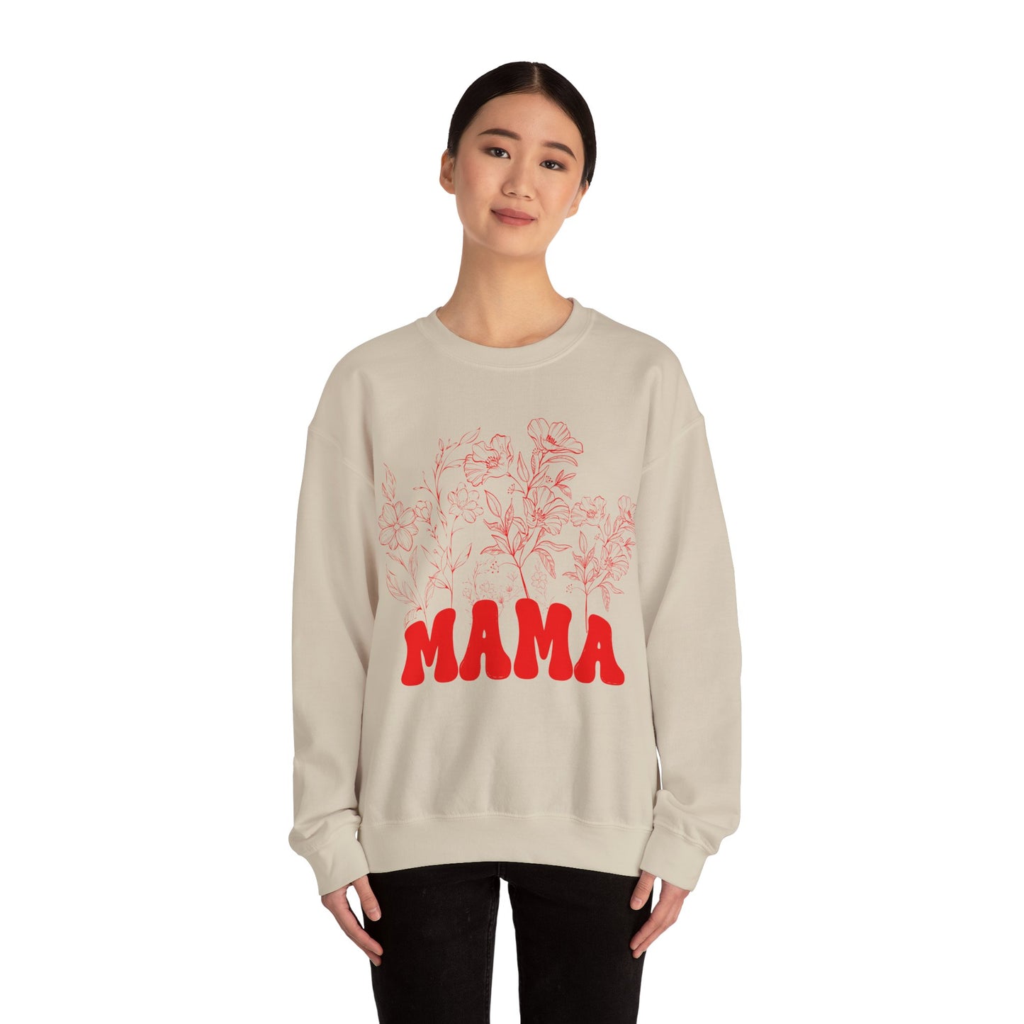 Wildflowers Mama Sweatshirt, Mama Sweatshirt, Retro Mom Sweatshirt, Mother's Day Gift, Flower Shirts for Women, Floral New Mom Gift, S1592