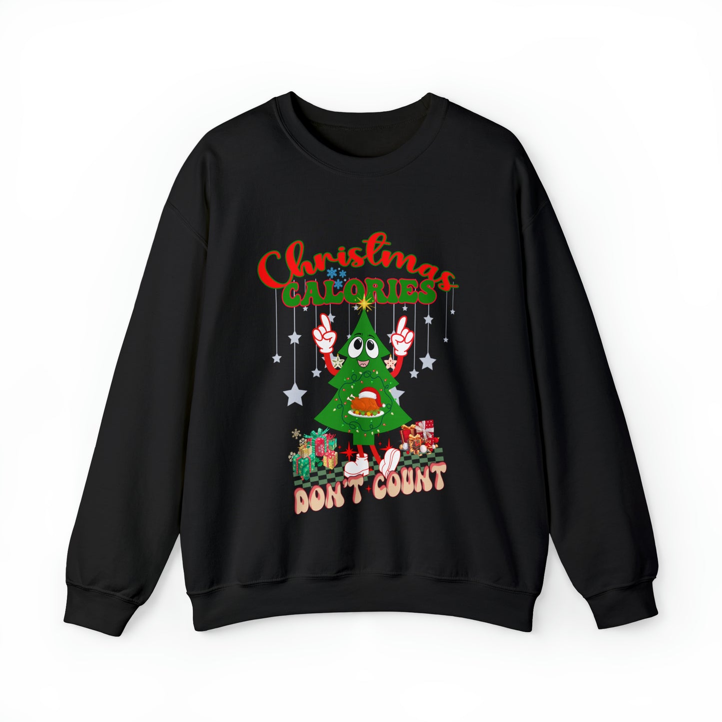 Christmas Calories Don't Count Sweatshirt, Funny Christmas Sweatshirt, Christmas Gift, Xmas calories Sweatshirt, Christmas calories, S873