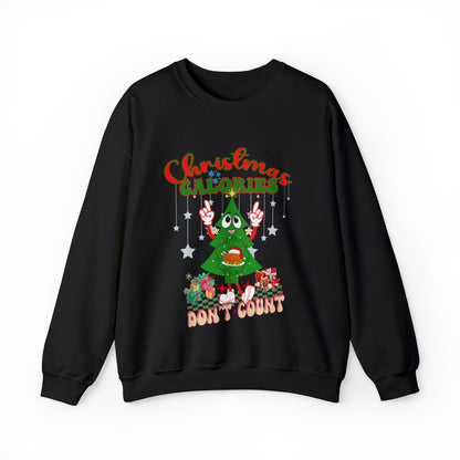 Christmas Calories Don't Count Sweatshirt, Funny Christmas Sweatshirt, Christmas Gift, Xmas calories Sweatshirt, Christmas calories, S873