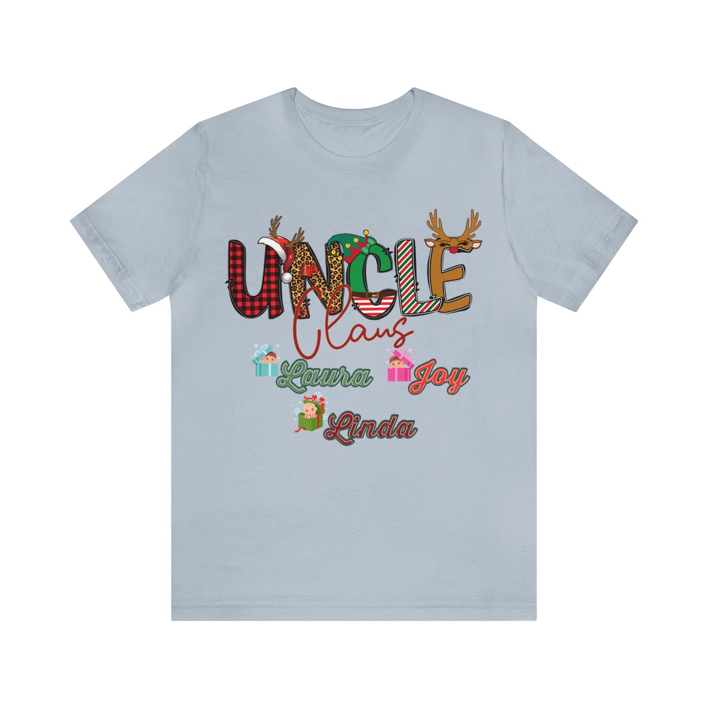 Custom Uncle Claus Shirt, Christmas Uncle tshirt, Christmas Uncle Sweater, Custom Uncle With Names Shirt, Gifts For Uncle, T937