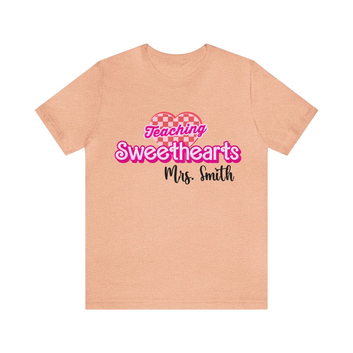 Personalized Teaching Sweethearts Valentines Day Shirt, Teacher Valentine's Day Shirts for Teachers, Gift Sweater for Hearts Day, T1274