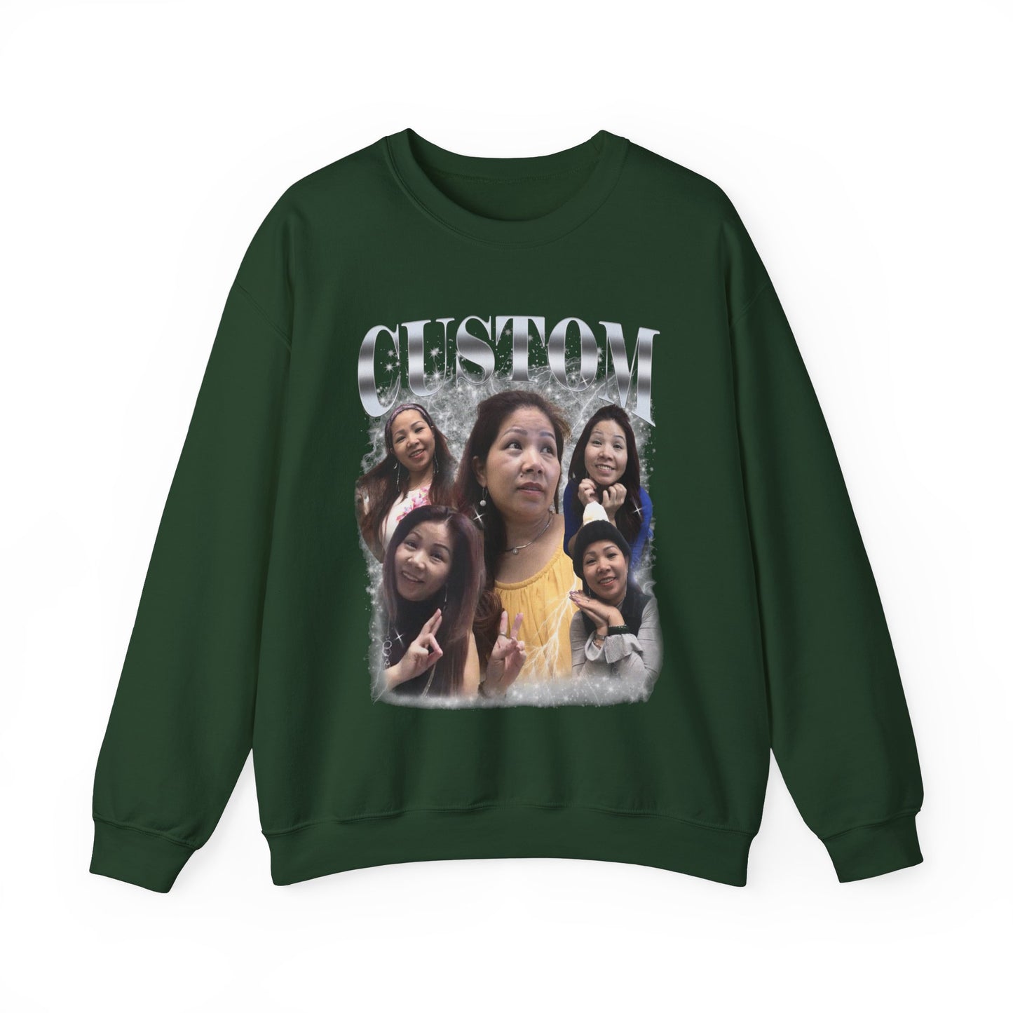 Custom Bootleg Rap Sweatshirt, Vintage Graphic 90s Custom Photo Sweatshirt, Custom Photo Sweatshirt, Sweatshirt Gift For Lover Rap, SW1336