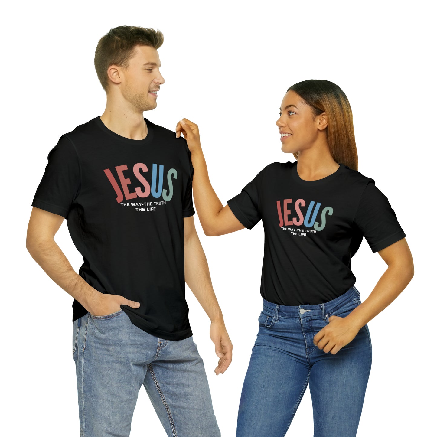 Jesus Tee for Christian Apparel, Jesus The Way The Truth The Life Shirt, Retro Christian Tshirt, T354