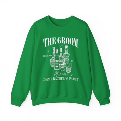 The Groom Bachelor Party Sweatshirt, Groomsmen Sweatshirt, Custom Bachelor Party Gifts, Funny Bachelor Sweatshirt, Group Sweatshirt, S1555