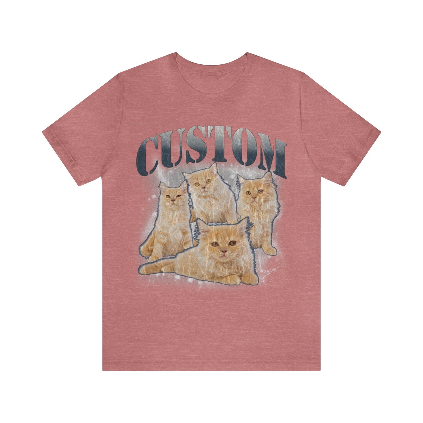 Retro Custom Cat Bootleg Tee, Custom Cat Shirt, Custom Cat Lover Gift, Custom dog portrait, Vintage Funny Cat Shirt, Bootleg Shirt, T1396