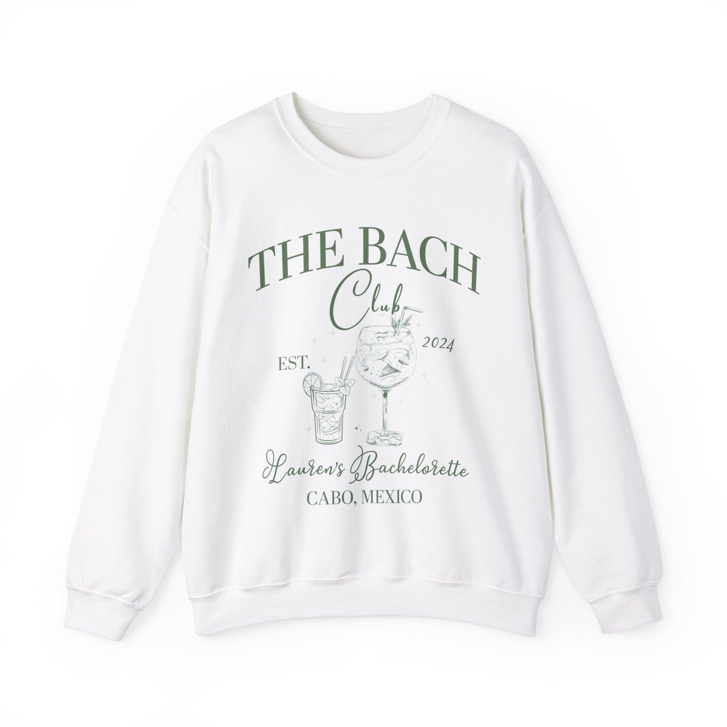 Custom The Bach Club Sweatshirt, Custom Location Bachelorette Sweatshirt, Personalized Bride Sweatshirt, Sweatshirt for Bridal Party, S1495