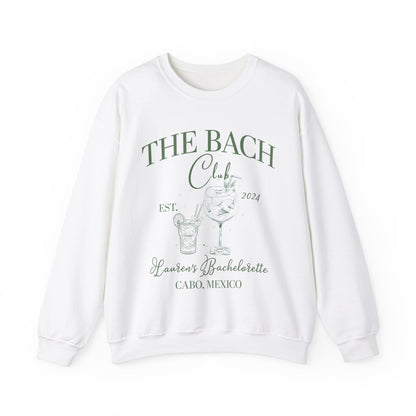 Custom The Bach Club Sweatshirt, Custom Location Bachelorette Sweatshirt, Personalized Bride Sweatshirt, Sweatshirt for Bridal Party, S1495