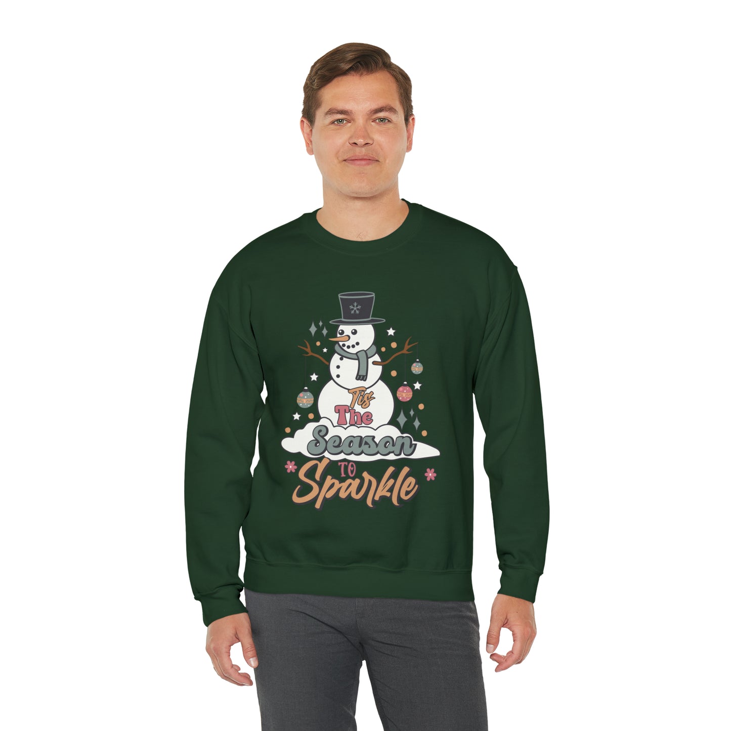 Christmas Tis The Season Sweatshirt, Merry Christmas Shirt, Christmas Tree Cake Sweater, Women Christmas, Christmas Cake Sweatshirt, SW877