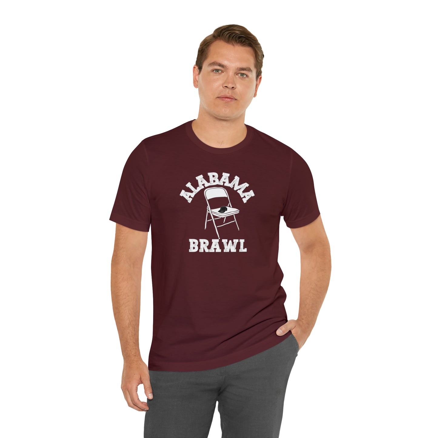 Folding Chair Fight Shirt, Alabama Brawl Shirt, Folding Chair Fight, A Mass Brawl Breaks Out On Alabama T-Shirt, T548