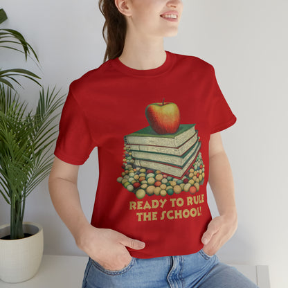 Back to school shirt funny for student - Ready to rule the school, T152