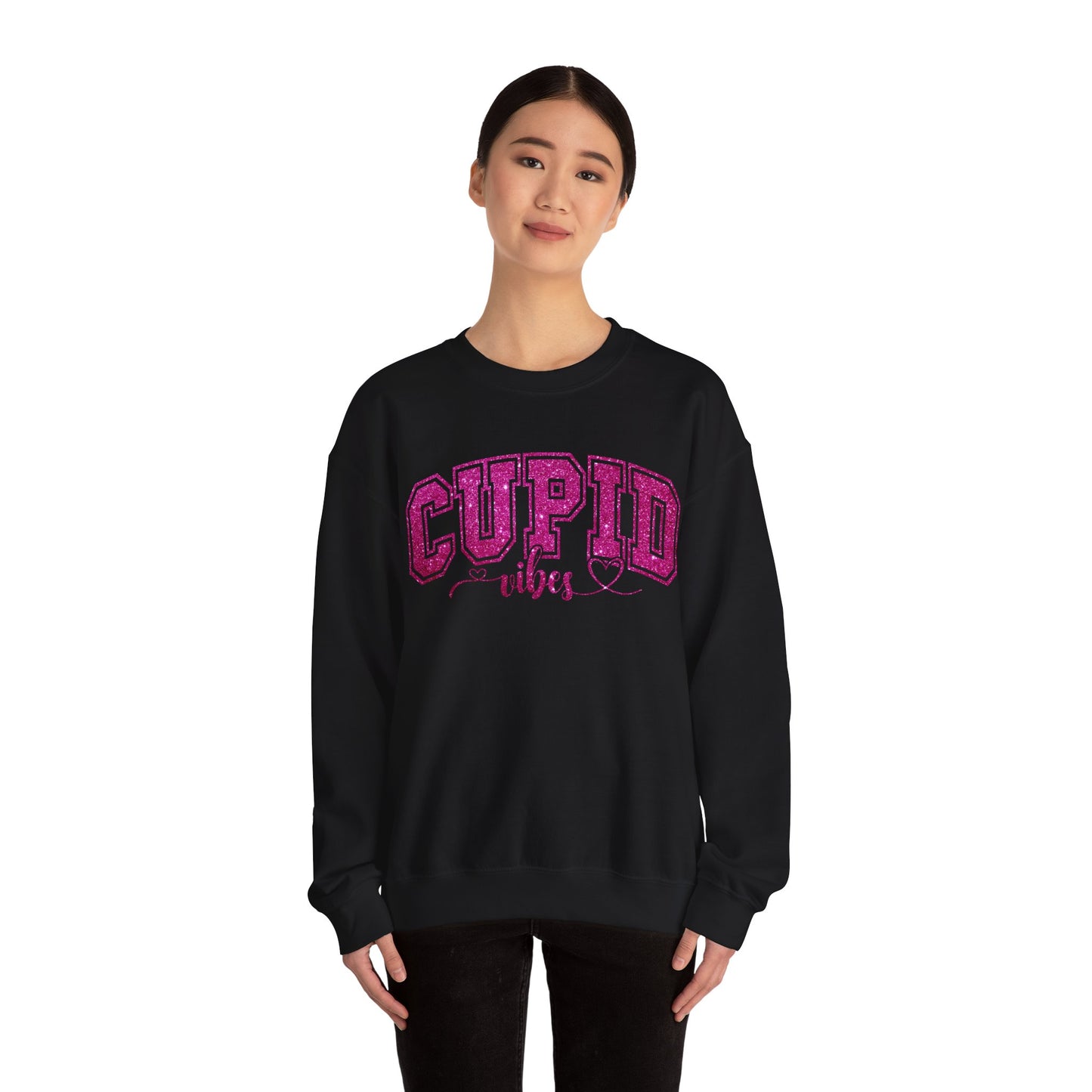 Cupid Vibes Sweatshirt, Gift for Girlfriend, Wife Gift, Happy Valentine's Day Sweatshirt, Cute Valentines Era Sweatshirt, S1143