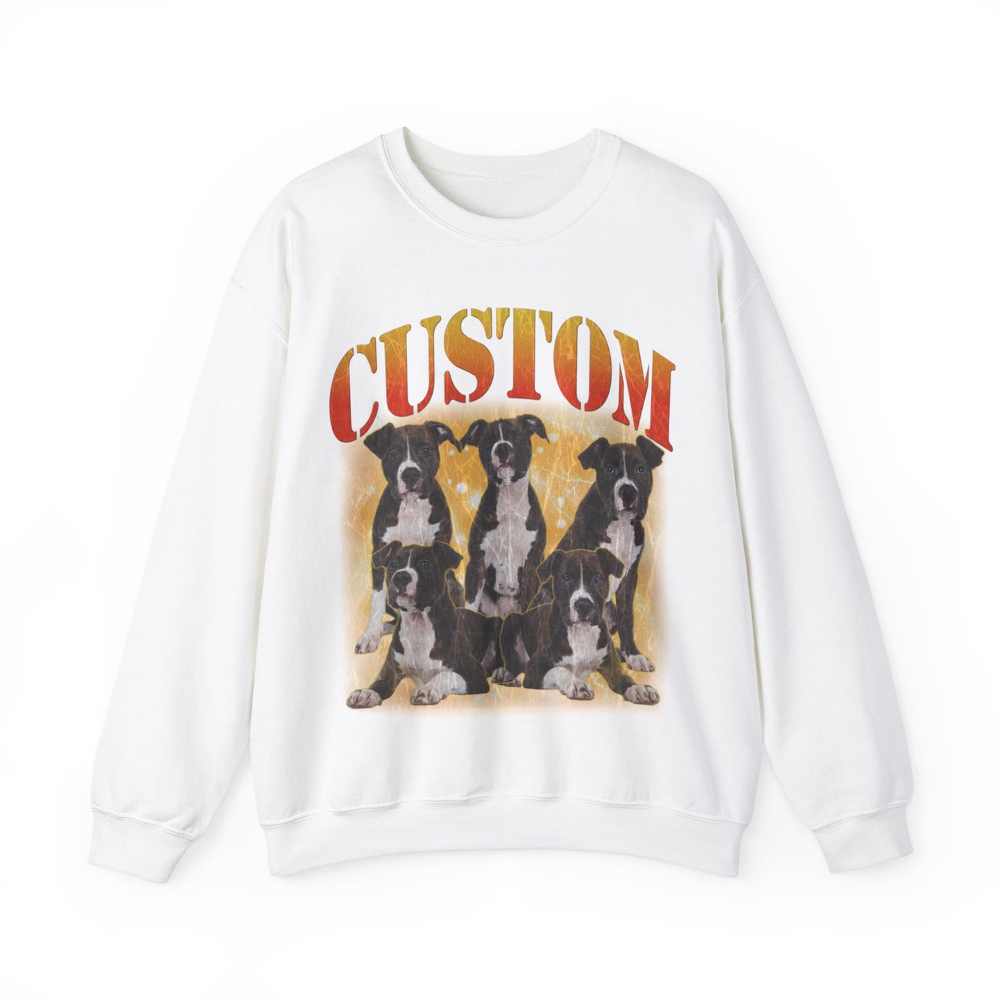 Retro Custom Your Own Bootleg Tee, Custom Cat Bootleg Tee, Custom Dog Bootleg Tee Custom dog portrait, Vintage Graphic 90s Sweatshirt, S1390