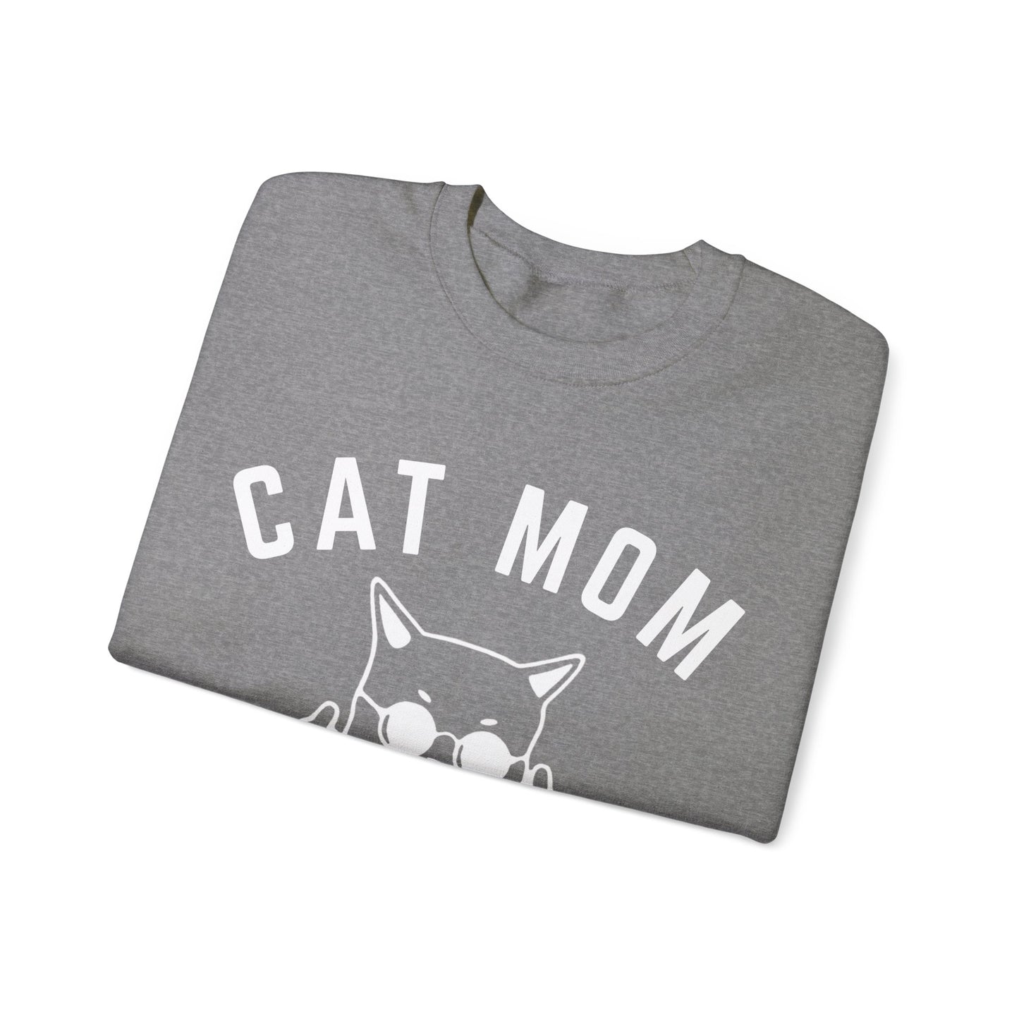 Cat Mom Sweatshirt, Funny Pet Lover Sweatshirt for Her, Cat Mama Sweatshirt for Mom Gift from Kids, Cat T-Sweatshirt Gift for Women, S1111