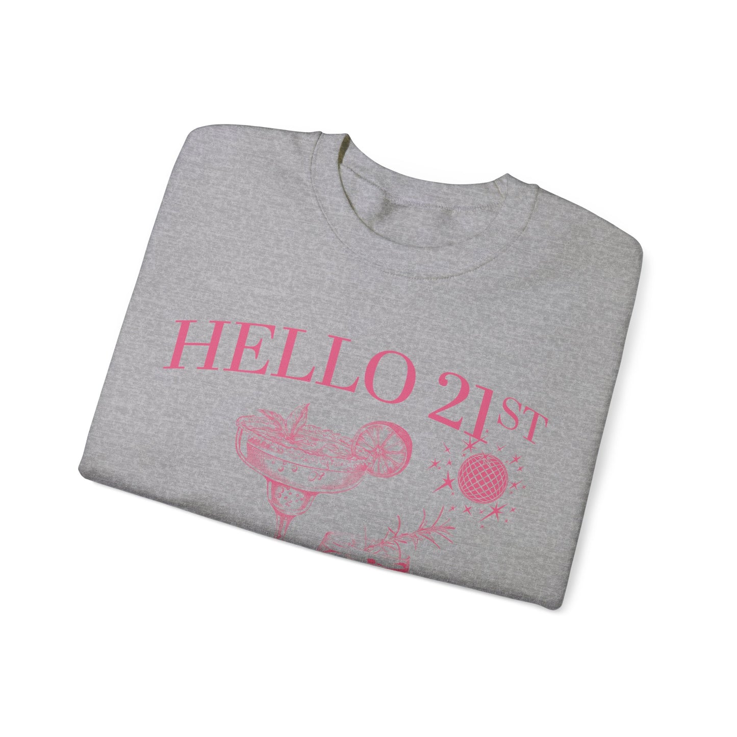 Hello 21st Sweatshirt, 21st Birthday Gift, Est 2003 Sweatshirt, Hello Twenty One Birthday, 21st birthday Party, Funny 21st Birthday, S1570