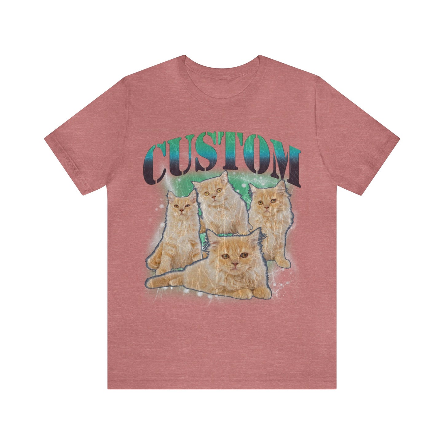 Retro Custom Cat Bootleg Tee, Custom Cat Shirt, Custom Cat Lover Gift, Custom dog portrait, Vintage Funny Cat Shirt, Bootleg Shirt, T1395