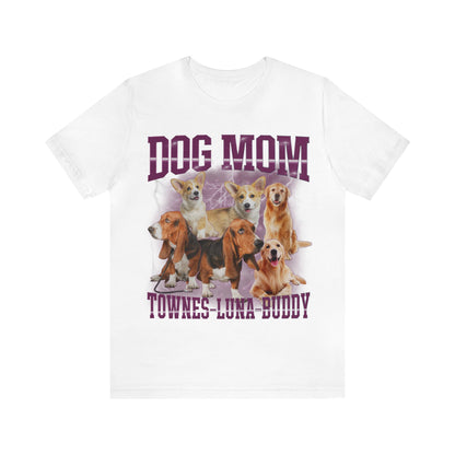 Custom Retro Dog Bootleg Shirt, Dog Mom Shirt, Dog Bootleg Retro 90's Tee, Custom Pet Photo, Custom Pet Portrait, Pet Lovers Gift, T1435