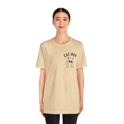 Cat Mom Shirt, Funny Pet Lover Tshirt for Her, Cat Mama T Shirt for Mom Gift from Kids, Cat T-Shirt Gift for Women, Cat Lover Tee, T1112