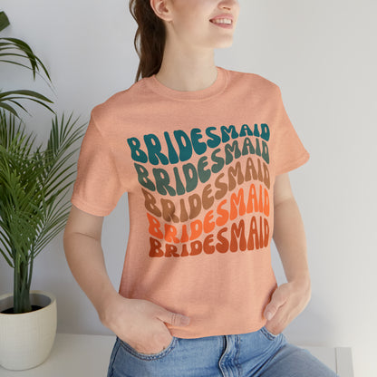 Retro Bridesmaid TShirt, Bridesmaid Shirt for Women, T289