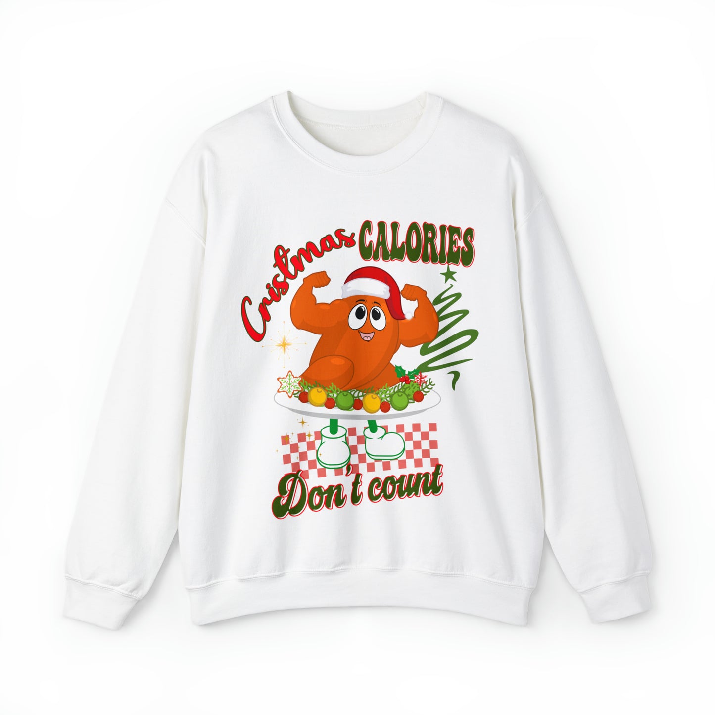 Christmas Calories Don't Count Sweatshirt, Funny Christmas Sweatshirt, Christmas Gift, Xmas calories Sweatshirt, Christmas calories, S875